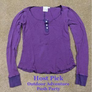 Roxy Purple Henley